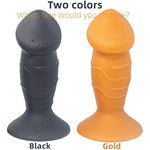 Large Anal Plug Dildo Shape Butt Plug Massage Sex Toys For Women Men Vaginal Anus Stimulate Masturbation,Suitable For Advanced Anal Training. (Black-Large)