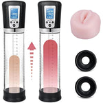 Penis Vacuum Pump With Pocket Pussy, Rechargeable Automatic High-Vacuum Penis Masturbator Enlargement Extend, Electric Penis Enlarge Air Pressure Device For Stronger Bigger Erections, Black