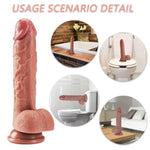 7.8 Inch Realistic Silicone Dildo for Women and Couples with Strong Suction Cup Base