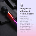 Die Cast Metal Vibrating Wand Massager for Women's Intimate Pleasure