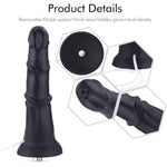 11.2" Squirting Silicone Dildo, 10.2" Insertable Anal Plug With Kliclok System, Hands-Free Play Soft Sex Toy - Amazing Series