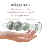 Glass Anal Beads,Crystal Dildo Butt Plugs Anal Beads Glass Pleasure Wand Anal Trainer Sex Toy Glass Anal Beads Butt Plug Prostate Massager P-Spot Stimulation Anal Trainer Sex Toys For Men Women