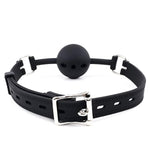 Breathable Silicone Bondage Ball Gag For Sex Games, Silicone Sex Toys Sm Gags For Bondage Restraints, Open Mouth Sex Gag Muzzles, Bondage Toys Bdsm Bite Gags (Black-1)