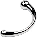 G-Spot Massage Dildo, Double Ended Dildo Anal Plug Stimulate Wand Fetish Plug With Solid Metal Curved Dual Ended Massage Wand Sex Adult Sex Toy For Women Men (Large)