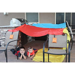 Tote A Fort Original Blanket Fort Building Kit For Kids, 3 Blanket Toteafort Toy, Make A Portable Playhouse, Play Tent Boy And Girl Indoor Outdoor Build Set, Stem Children Toy, Ages 4, 8, 12 +