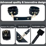 Bdsm Bondage Handcuffs Restraints Pu Leather Ankle Cuffs Sex Toys Adjustable Bracelets Sm Games For Adult