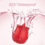 Vibrator Sex Toys For Women, 2 In1 Clitoral Tongue Licking Vibrator Rose Sex Toy Adult Toys With 7 Vibrating Modes For Clitoris Nipples Dildo, Rose Sexual Stimulator Couples Sex Toys