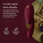 Duo 2 Clitoral Sucker Rabbit Vibrator Sex Toy | Clit Sucking Gspot Vibrating Stimulator | Clitoris Suction | Sexual Pleasure Device | Dildo | Adult Toys For Women | Dual Stimulator | Red