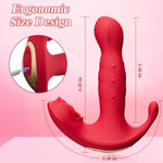 Thrusting And Flapping Wearable Panty Vibrator Remote Control G-Spot Dildo With 7 Wiggling Modes Adult Sex Toy For Women, Clitoral Stimulator Vibrating Panties