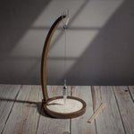 Wooden Sand Pendulum for Desk, Swinging Sand Kinetic Decor for Home & Office