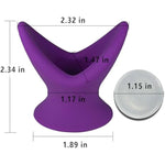 Silicone Anal Butt Plugs:Hollow Tunnel Anal Plug Anal Trainer Purple Anal Training Anal Sex Toys For Men Women Couples Soft Anus Dilator Anal Sex Trainer V-Shape Bdsm Toys Anal Toys (S)