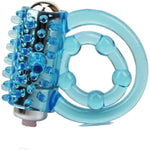 Vibrating Penis Ring With Double Cock Rings For Men Enhance Lasting Delay Ejaculation Clitoral Stimulator Penis Ring Vibrator G-Spot Stimulating Adult Sex Toys For Couple With Batteries Included