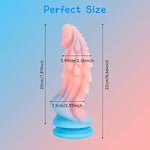 Realistic Monster Dildo Sex Toys: 8.66 Inch Big Huge Anal Dildo With Strong Suction Cup For Hands-Off Play, Liquid Silicone Thick Dildos Adult Toys For Women Or Men