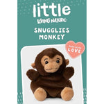 Little Snugglies Stuffed Animal | Soft Toy Gift For Kids (Monkey)