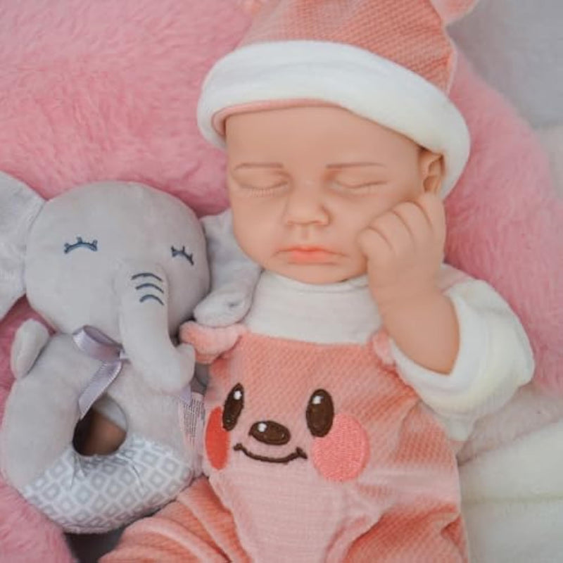Girl 12 Inch, Full Silicone Baby Doll, Reborn Baby Dolls Silicone Full Body, Sleeping Position Newborn, Not Vinyl