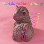 Realistic Sex Doll Torso for Men - Sheep Animal Male Masturbator with Tight Vaginal, Deep Anal, Full Size Cute Lamby Sex Toy Pocket Pussy Male Stroker Adult Toy for Men Women Sex Pleasure Black 4.6 lb