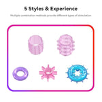 Penis Rings For Men, 10 Pcs Penis Sleeves, Sex Toys Male Penis Ring Waterproof Silicone Cockrings Cock Ring Delay Head Glans Ring