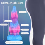 12.2' Huge Dildo Long Large Glow-In-The-Dark Fantasy Dildo, 4.8'' Diamater Thick Giant, Fluorescence Big Silicone Pulgs With Strong Suction Cup, Adult Sex Toy For Advanced Players