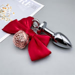 Bullet Metal Butt Plug For Women With Bow Bullet Butt Plug With Bell Anal Plug Sex Toy