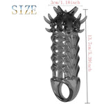 Penis Rings Penis Sleeve Cock Rings Cock Sleeve Delay Ejaculation Stronger Erection,Penis Sleeve With Massage Points Cock Sleeve Penis Ring To Delay Ejaculation Reusable Penis For Men(Style 2)