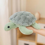Stuffed Turtle Tortoise Plush Animals Toys Decorations Gifts For Kids Boys Girls (Green)