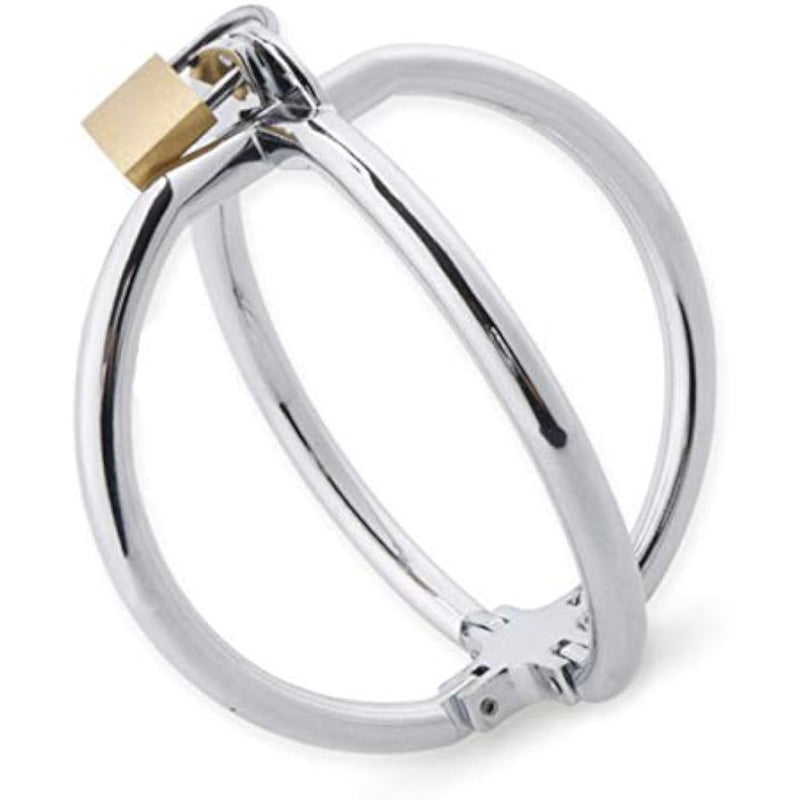 Fetish Bondage Handcuffs For Sm Bdsm Games, Metal Cross Lockable Handcuffs For Couple Flirting,Bed Restraints Sex Toys Adult Game (Silver)