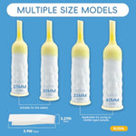 30 Pcs Male External Catheter With Fixer Rubber,Latex Condom Material Individually Wrapped Catheter Urine Bag,For Inconvnient,Skin-Friendly Anti-Leakage,Healthy Household Products(1.38Inch/35Mm)