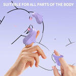 Finger Vibrator For Women, 10 Vibration Modes With Heating Function, Clitoral G-Spot Stimulation, Rechargeable Waterproof Silicone Sex Toy