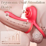 Vibrating Cock Ring Sex Toys For Couple, 3 In 1 Silicone Penis Ring Vibrator Clitoral Stimulator For Men, Women, 9 Vibrations App Controlled Vibrators Penis Sleeve Anal Nipple Pleasure