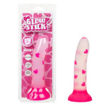Glow-in-the-Dark Heart-Shaped Silicone Anal Plug with Strong Suction Cup Base - Se-0309-00-2