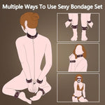 10Pcs Spreader Bar Bdsm Kit With 5 Sex Dice Set, Kinky Couples Sex Toys