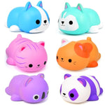 Cat Squishies Stress Balls For Adults Kids: 6Pcs Jumbo Animal Squishies Slow Rising Fidget Sensory Toys Classroom Prizes Party Favors Valentines Gifts Easter Goodie Bags Christmas Stocking Stuffers