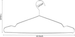 Hangers 100 Pack Wire Hangers Heavy Duty Clothes Hanger Ultra Thin Space Saving Metal Hangers16.5in by WYCQKL