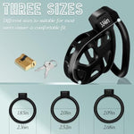 Male Chastity Cage, Lightweight Cock Cage Device, Large Chastity Device With 3 Sizes Rings, Penis Training And Abstinence Bdsm Sex Toys For Men?S?