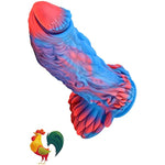 Realistic Rooster Dildo - 7.2" Large Size Animal Penis With Suction Cup - Ultra-Soft Silicone Anal Plug For Men, Women, And Couples - Hands-Free Play - Lifelike Adult Toy