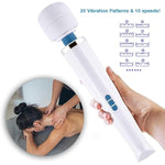 Vibrator Wand Massager – Rechargeable Sex Toy For Adults, Powerful Vibrating Sexual Stimulation Device For Womens, Handheld Personal Cordless Body Massage Wands, Usable With Attachments, 10 Speeds