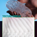 Male Masturbator Penis Pump Adult Sex Toys For Men, Transparent Penis Sleeve Pocket Pussy Stroker Masturbators Cup With 3D Realistic Texture, Manual Sucker Masturbation Penis Extender Male Sex Toy