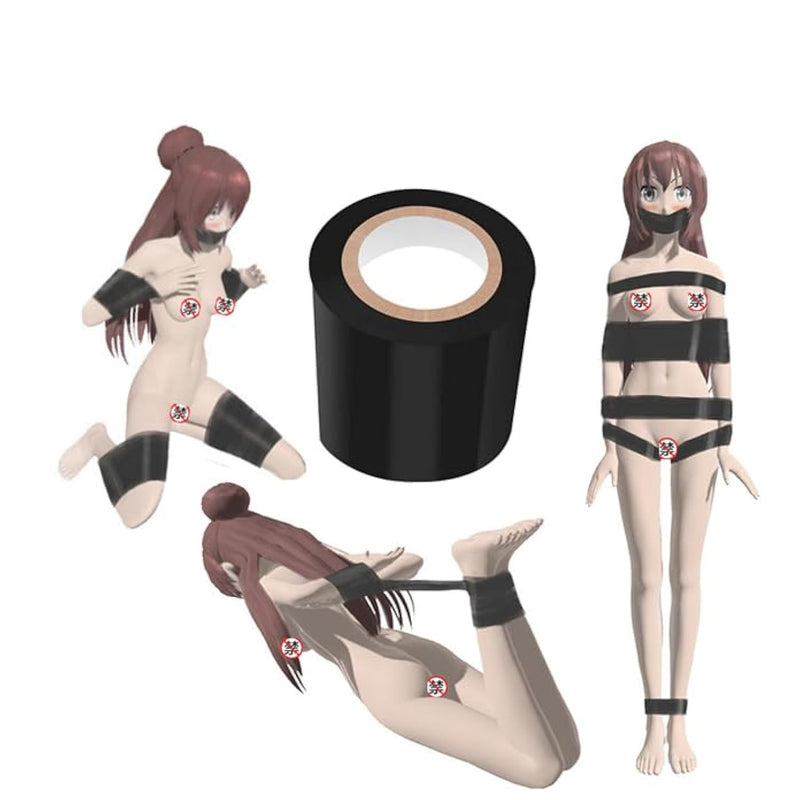 Bdsm Bondage Tape, Fetish Sm Adult Toy Sex Restraint Bondage Tape Static Electrostatic Tape, Sex Ties And Bondage Tape, Fetish Bdsm Sex Toys For Couples (Pink)