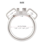 Chastity Device Cage Closed Base Ring Attachable Belt Cock Cage Base Ring For Men'S Chasity Cage Stainless Steel Virginity Lock Jh545 40mm and 50mm