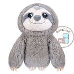 Microwavable Stuffed Animal, Heated Sloth Plush For Anxiety, Bedtime, Cuddle & Companion, Soreness & Stress Relief, Warmer Plueshies, Microwave Heating Pad, Gifts For Women, Gray