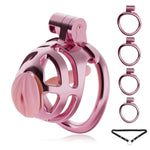 Male Chastity Cage, Lightweight Plastic Cock Cage With 4 Sizes Rings And Chastity Belts, Chastity Device With Invisible Lock And Key For Man Penis Erection Control & Bondage Play, Bdsm Adult Sex Toys