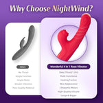 Thrusting Vibrator Dildo Rose Sex Toy For Women - 4 In 1 Thrusting Dildo With 7 Thrusting 5 Tapping 10 Vibrating Modes Clitoral Stimulator G Spot Vibrator Female Adult Sex Toy With Heating Function