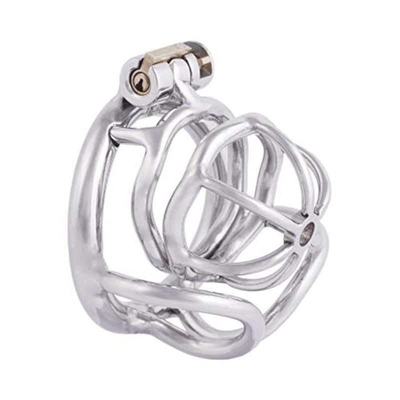 Male Chastity Cage Medical Grade 304 Stainless Steel Ergonomic Design Mens Sexual Health Sm Penis Exercise Sex Toys B140 (1.57 Inch / 40Mm)