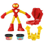 Marvel Iron Man Blast Launcher with Bendy Figure & Modeling Dough, Ages 4+