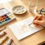 50 Pack Watercolor Cards with Envelopes and Seals 4x6 Inches in 140lb Cotton Paper