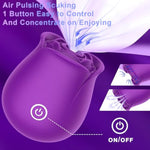 Rose Sucking Vibrator for Women with 10 Modes and Magnetic Charger