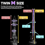 Dual-Headed Anal Plug Silicone Butt Plug Overlength Anal Toy,Silicone Penis For Men Women?Textured Anal Sex Toys Designed With Suction Cups,Designed With A Barbed Tip For Prostate Stimulation (D304-M)