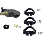 Male Chastity Device Hypoallergenic Plastic Cock Cage Penis Ring Virginity Lock Chastity Belt Adult Game Sex Toy (Black)