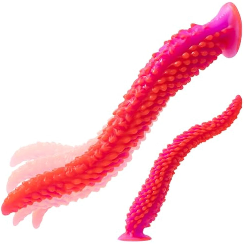 Monster Dildo Sex Toys 11.42" Tentacle Fantasy Octopus Alien With Strongsuction Cup Thick Creature Huge Long Giant Fat For Adult Anal G-Spot Butt Plug (Bionic/Octopus, M)