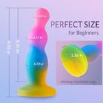 6.14 Inch Realistic Dildo For Beginners, Silicone Anal Dildo G-Spot Dildo Prostate Dildo With Suction Cup,Fantasy Anal Butt Plug Anal Beads Male Prostate Massager Adult Sex Toys For Men Women